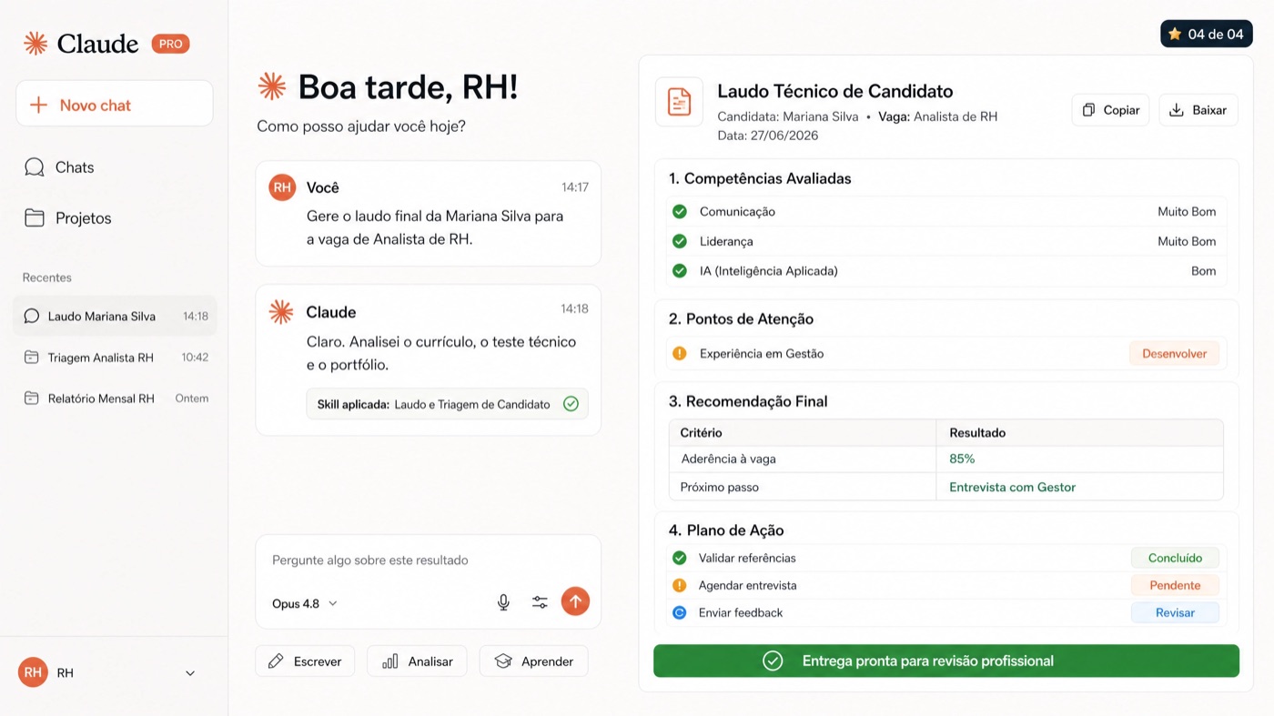 Entrega final estruturada gerada pela skill